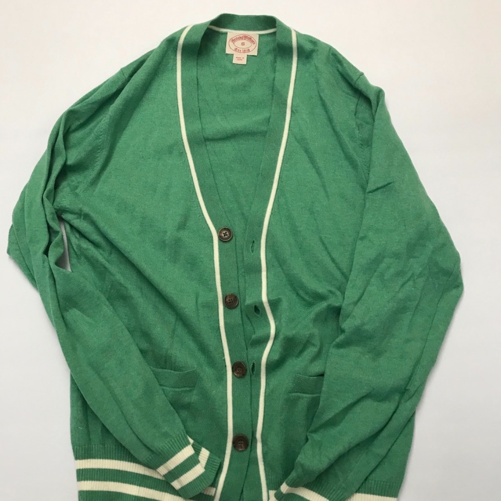 Green Brooks Brothers Cardigan